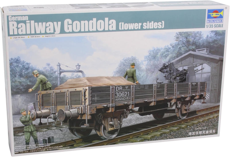 Trumpeter TRU01518 1518 Modellbausatz German Railway Gondola (Lower sides)