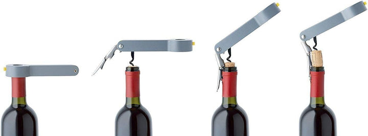 Alessi Sommelier-Korkenzieher, Edelstahl, Silber, 10 x 15.5 x 21.5 cm, Silber