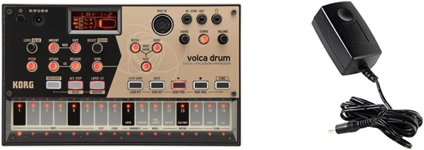 KORG volca drum Synthesizer, Digital Percussion Synth, Rhythm Machine, Analog Modeling, zum Erzeugen