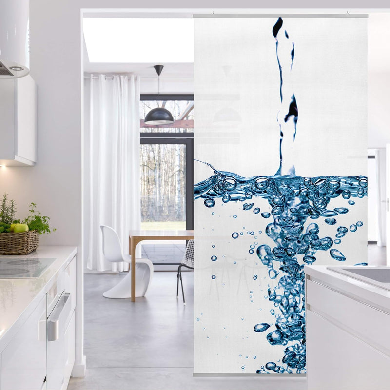 Bilderwelten Raumteiler Cool Blue Splash 250x120cm ohne Halterung 250x120cm without hanger, 250x120c