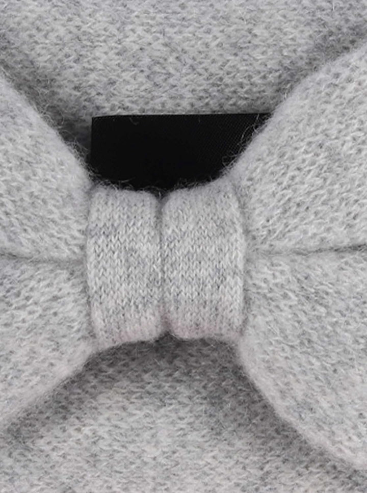 Zwillingsherz Stirnband aus 100% Kaschmir - Hochwertiges Kopfband im Uni Design für Damen Frauen Mäd