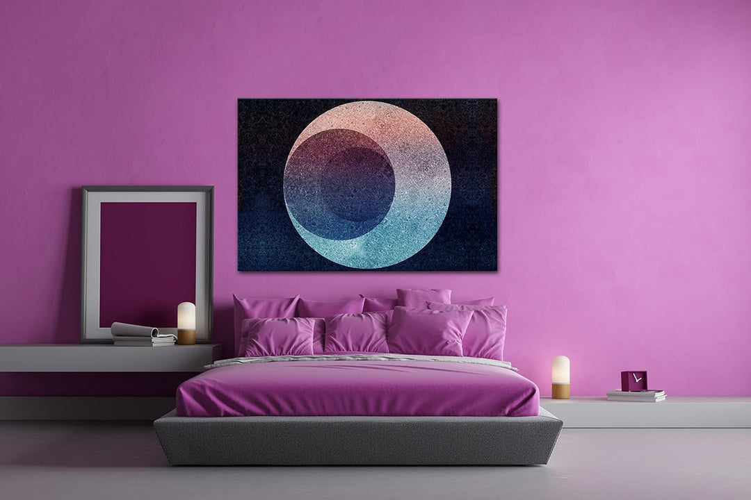 deyoli ausgefallene Kugel mit einem Loch Format: 80x60 als Leinwandbild, Motiv fertig gerahmt auf Ec