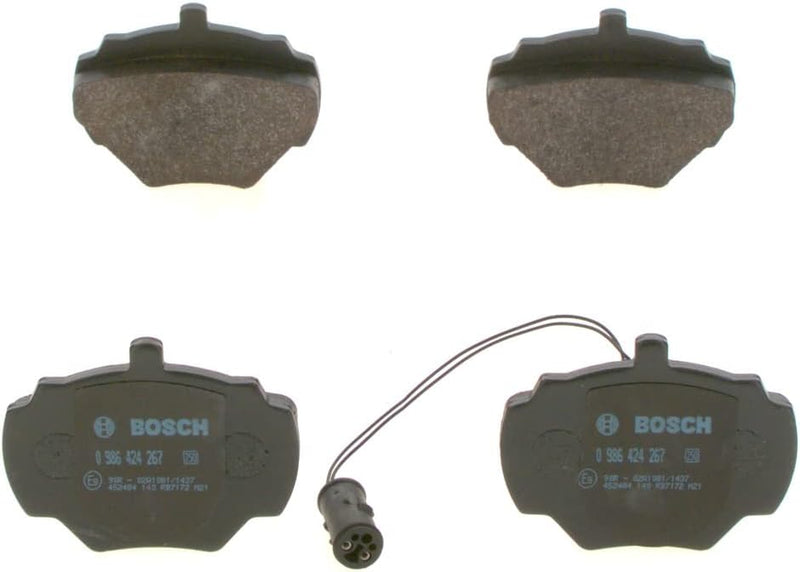 Bosch BP129 Bremsbeläge - Hinterachse - ECE-R90 Zertifizierung - vier Bremsbeläge pro Set