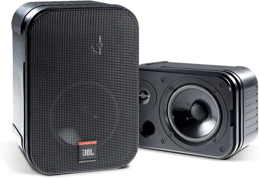 JBL C1Pro Nahfeldmonitor mit Halter Schwarz, 1 Stück, 9.30 x 6.30 x 5.60 inches, schwarz