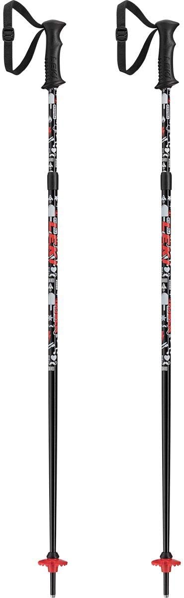LEKI Unisex-Adult Sports Skistock Einheitsgrösse weiss rot, Einheitsgrösse weiss rot