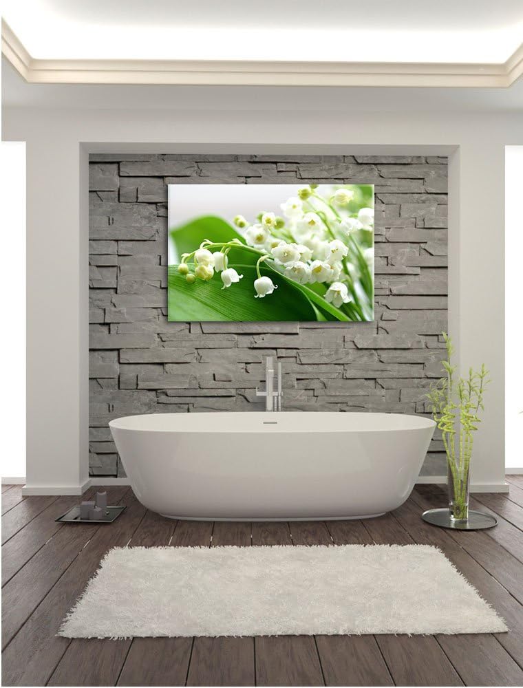 Maiglöckchen Ostern, Format: 100x70 auf Leinwand, XXL riesige Bilder fertig gerahmt mit Keilrahmen,