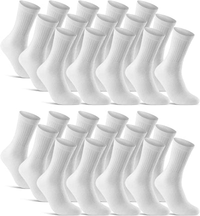 10 | 20 | 30 Paar Sportsocken Tennissocken Arbeitssocken Herren & Damen Socken Baumwolle 39-42 30 Pa