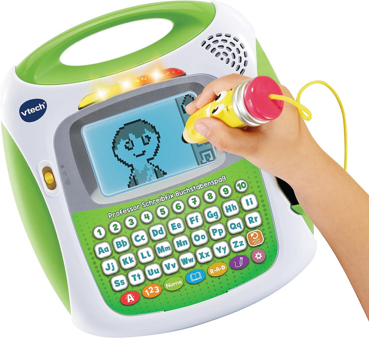 VTech Professor Schreibfix Buchstabenspass – Schreibtafel zum Schreiben und Lesen lernen – Für Kinde