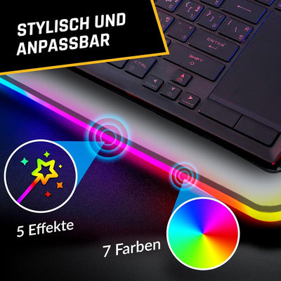 KLIM Ultimate Weiss+ Laptop-RGB-Kühler - 11 bis 17 Zoll + Laptop-Gaming-Kühlung + Neuheit 2023 + Lap