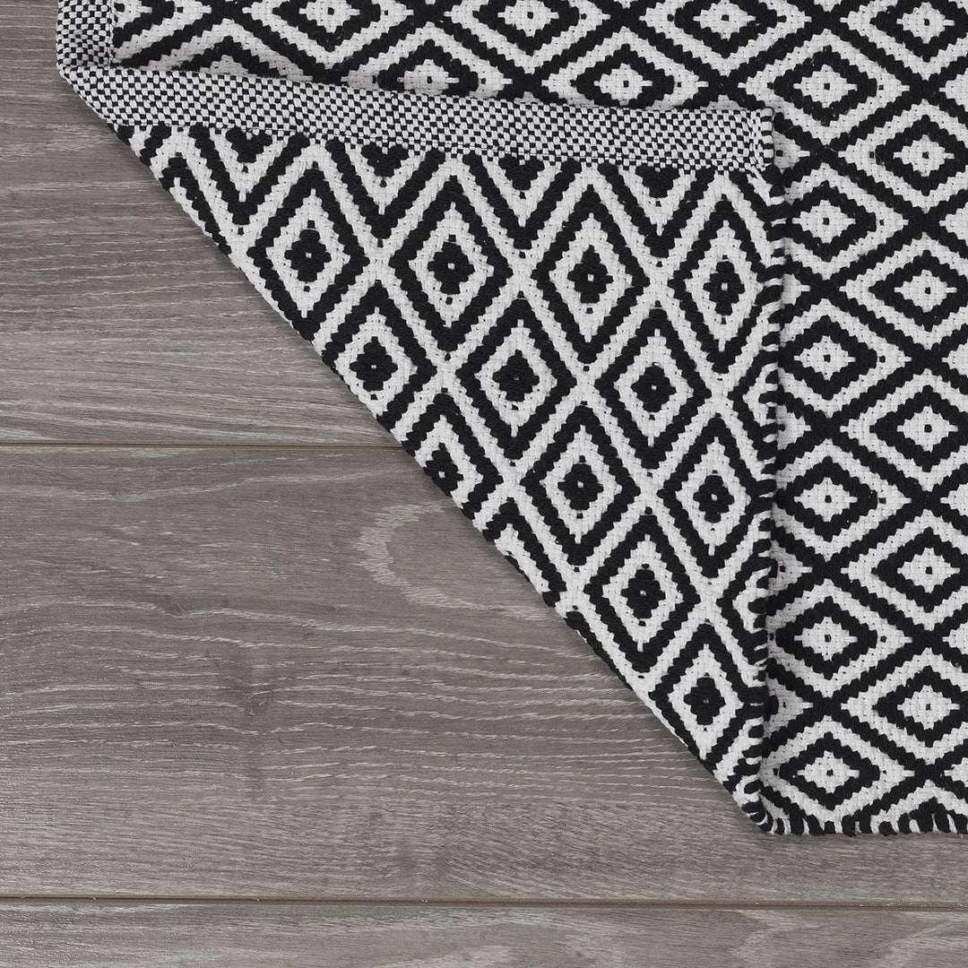 Sealskin Badteppich Trellis, schwarz, 90 x 60 cm 90x60 cm Schwarz, 90x60 cm Schwarz