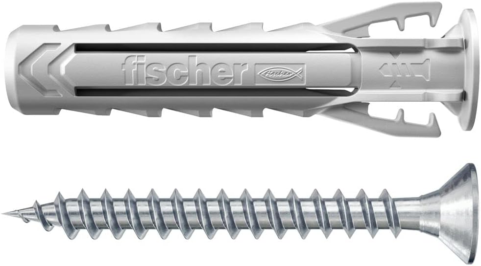 Fischer Propack SX Plus 5 S, 240 Dübel 5 x 25 cm, mit Schraube + SDS-Bohrer, 5 mm, wiederverwendbar,