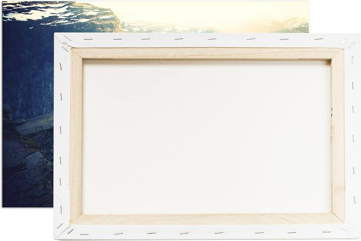 deyoli atemberaubende Aussicht eines Fjords Format: 60x40 als Leinwandbild, Motiv fertig gerahmt auf