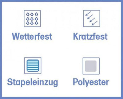 Klebefolie 10 x DIN A3 weiss glänzend - Druckerfolie, klebend, zum bedrucken, Wetterfest, Wasserfest