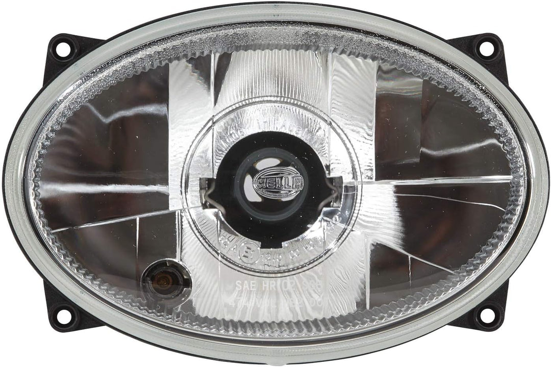 HELLA - Halogen-Scheinwerfereinsatz, Hauptscheinwerfer - 12/24V - Lichtscheibenfarbe: glasklar - bei