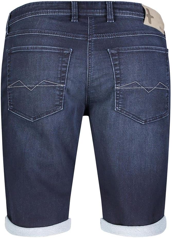 MAC Jeans Herren Jog'n Jeans Light Sweat Denim Bermuda Shorts (W35, Dunkelblau Denim)