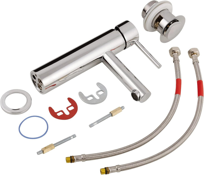aquaSu® Einhandmischer Lago 2.0 für Waschtisch I Chrom I Wasserhahn I Einhebelmischer I Armatur I Mi