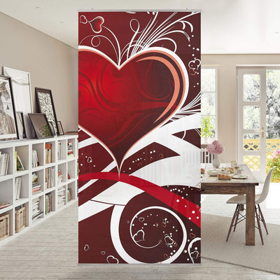 Bilderwelten Raumteiler I Love You! 250x120cm inkl. transparenter Halterung, inkl. transparenter Hal