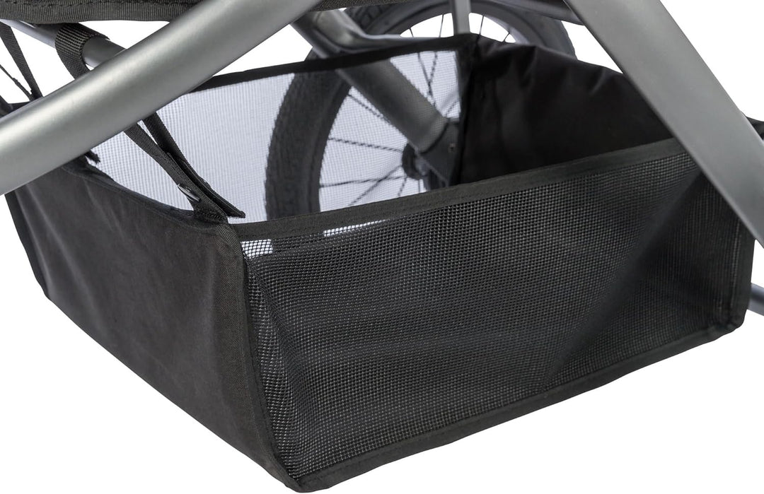 TRIXIE Hundebuggy, Wagen für Hunde, 60 × 112 × 120 cm, 12,5 kg, schwarz/Petrol bis zu 20 kg belastba