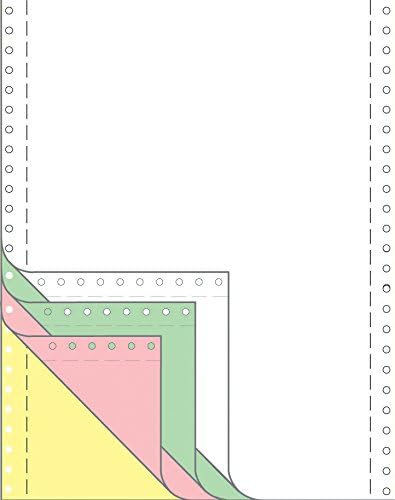 AVERY Zweckform 2544 Computer Papier (500 Blatt, 52 g/m², Format 12"x240 mm, endlos, 4-fach/-farbig,