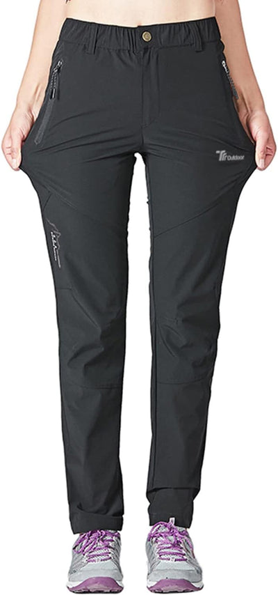 YSENTO Damen Wanderhose Outdoorhose Wasserdicht Schnelltrockend Stretch Trekkinghose Funktionshose m