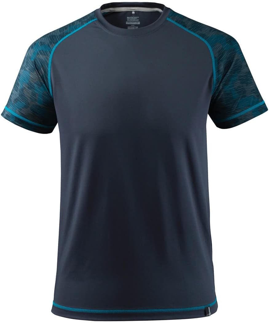 Mascot 17482-944-010-M T-Shirt "Slim", schwarz/blau, M M-5XL, M-5XL