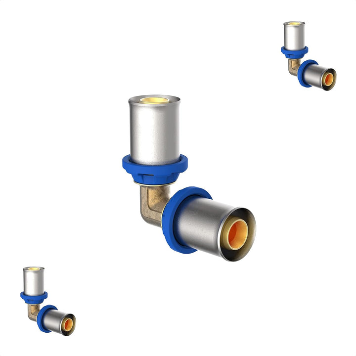 KIRCHHOFF | MSVR Rohr | 3er Set | Pressfitting 20 mm | Aluverbundrohr | für Heizung | Fussbodenheizu