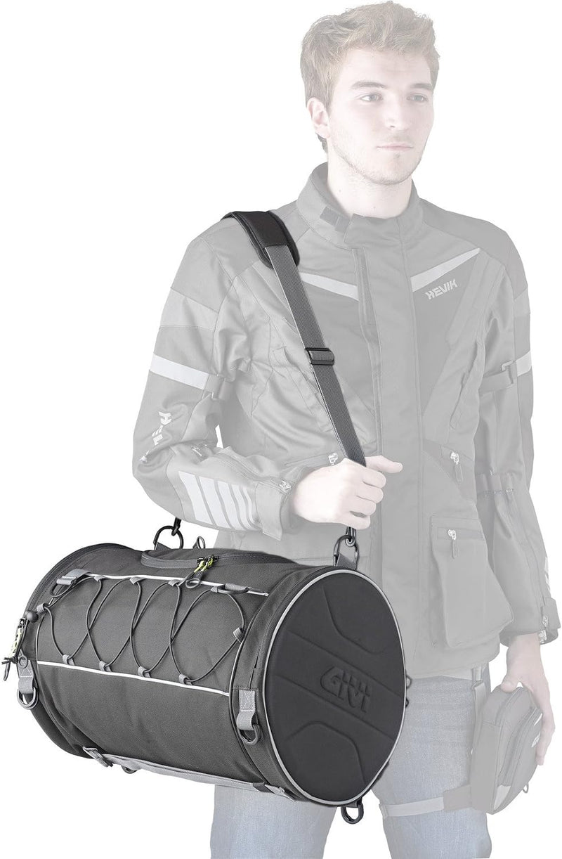Givi EA107B Easy Bag Gepäckrolle mit Schultertragegurt, Schwarz, 35lt 35lt Schwarz, 35lt Schwarz