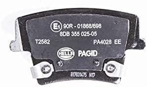 HELLA PAGID 8DB 355 025-051 Bremsbelagsatz - T2582 - Dicke/Stärke: 17.8mm - Bremssystem: Bosch - mit