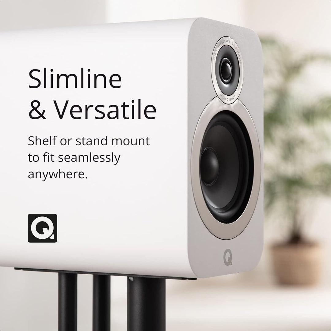 Q Acoustics 3030i Kompaktlautsprecher Paar schwarz Weiss, Weiss