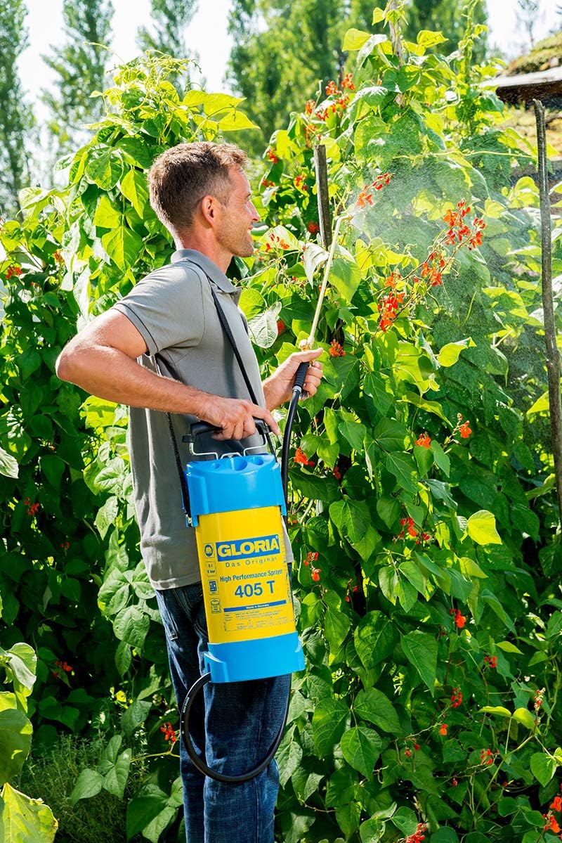 GLORIA Hochleistungssprühgerät 405 T | Gartenspritze | 5 L Füllinhalt | Drucksprüher aus Stahl | Mit