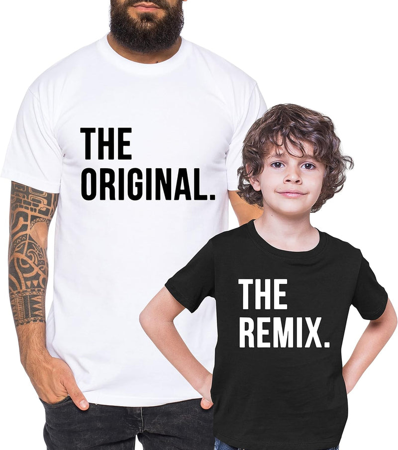 Original Remix - Partner - T-Shirt Papa Vater Sohn Kind Baby Strampler Body Partnerlook