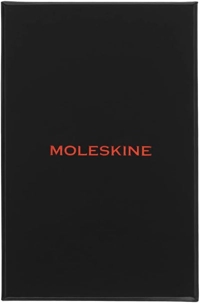 Moleskine Shine Notizbuch, Made in Italy Stoffeinband von Mantero, mit weissen Seiten und elastische