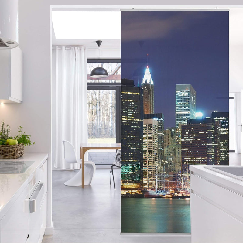 Bilderwelten Raumteiler Manhattan in New York City 250x120cm inkl. transparenter Halterung, inkl. tr