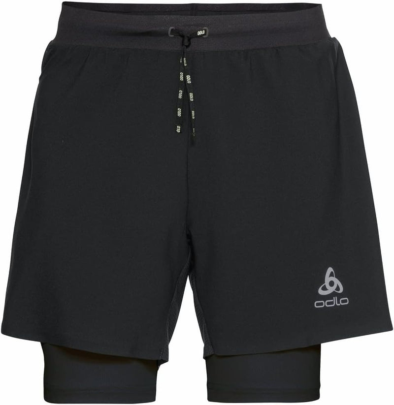 Odlo Herren Laufshorts Axalp Trail 6 Inch_322552 S Schwarz, S Schwarz