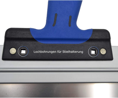 DEWEPRO® Edelstahl Fassadenspachtel inkl. Stielhalterung - Dekorspachtel - Flächenspachtel - Flächen