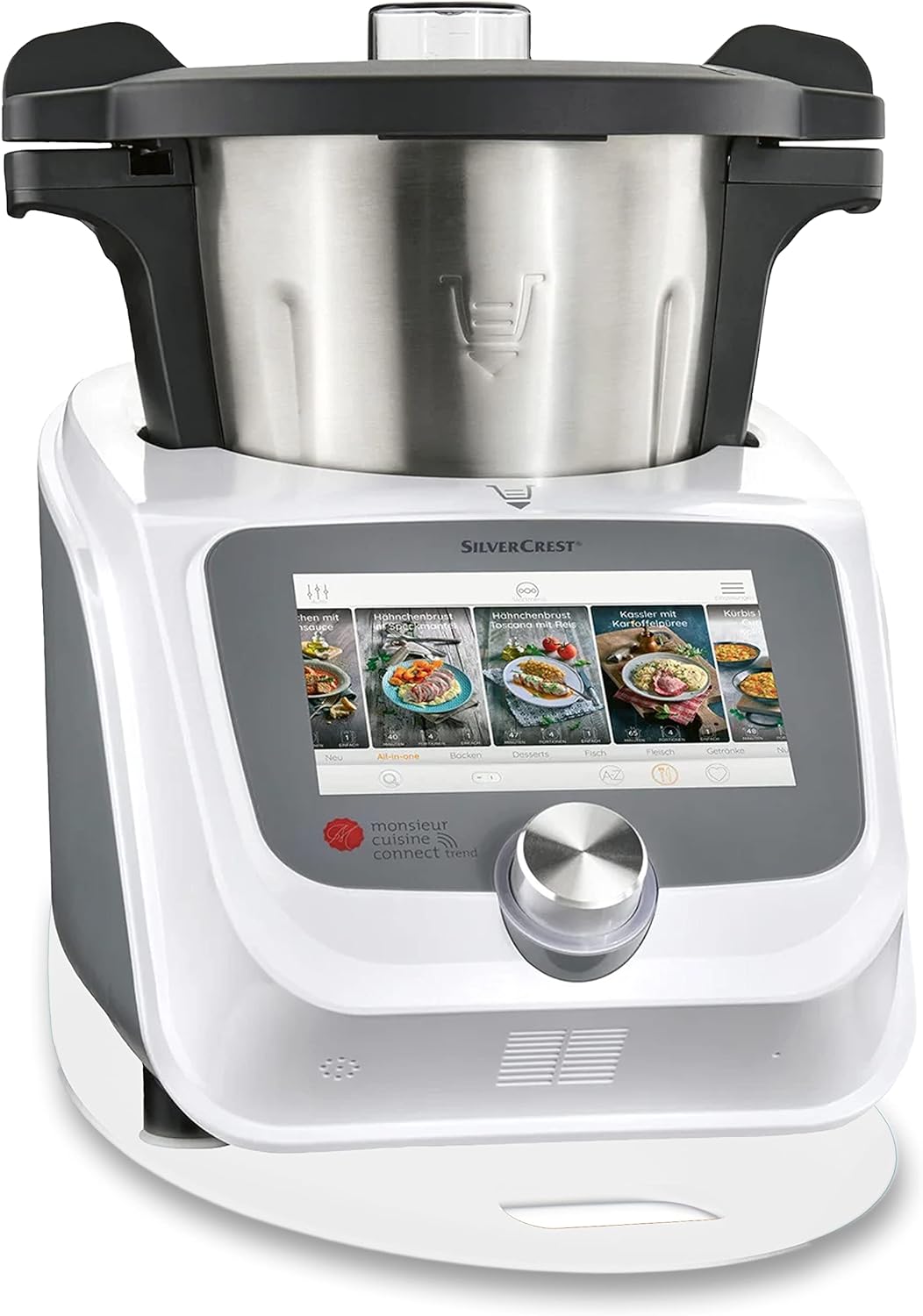 Gleitbrett aus Acryl für Monsieur Cuisine Smart | Connect und weitere Küchengeräte | weiss glänzend