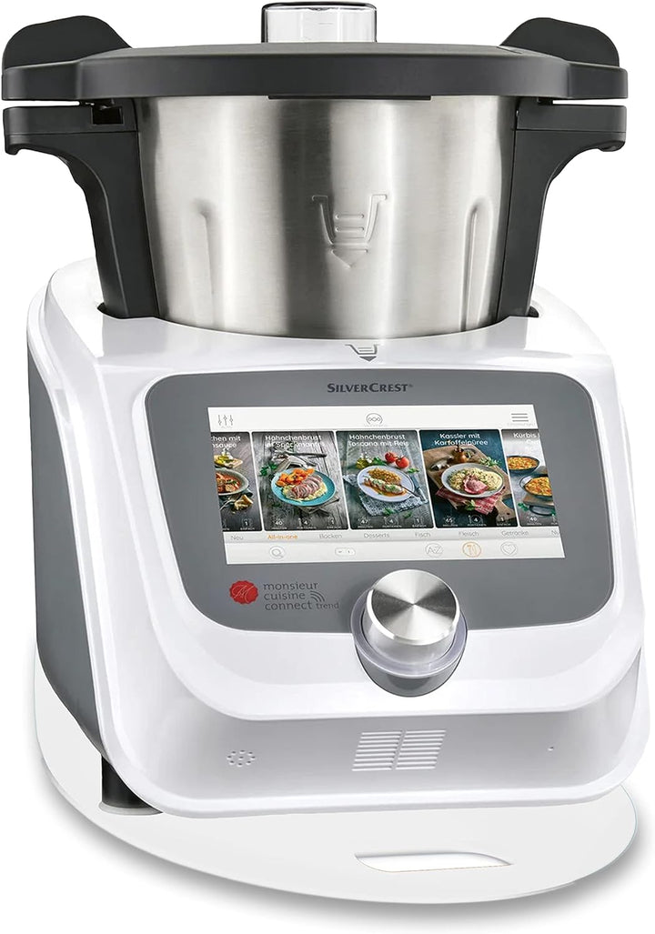 Gleitbrett aus Acryl für Monsieur Cuisine Smart | Connect und weitere Küchengeräte | weiss glänzend