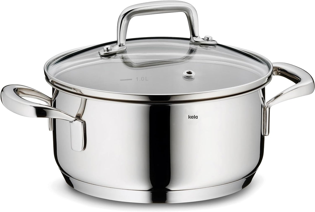 Kela 10172 Flavoria Bratentopf, 18/8 Stainless Steel, 2.4 liters 2,4 l, 2,4 l