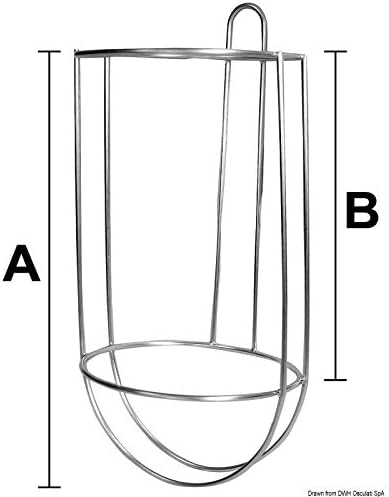 Osculati Fenderhalter, korbförmig 260 mm