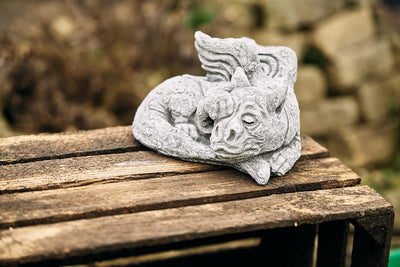 Stone and Style Steinfigur Drache Luca frostfest wetterfest Gartenfigur