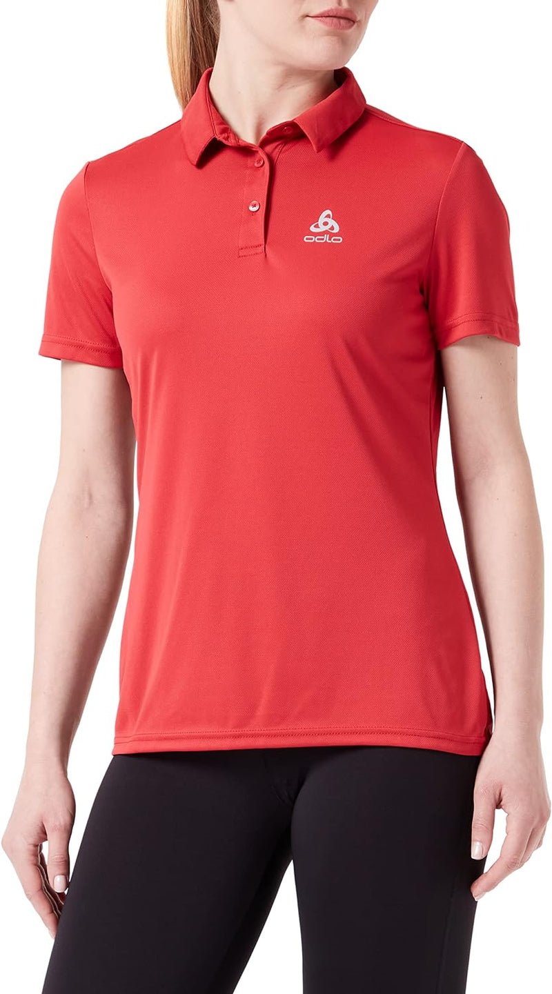 Odlo Damen Cardada_551021 Polo Shirt (1er Pack) L American Beauty, L American Beauty