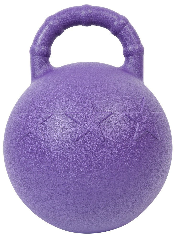 Pfiff 102446 Pferdespielball Fruitstar, Spielball mit Minz-Aroma, Selbstaufblasend, Lila 25cm, Lila