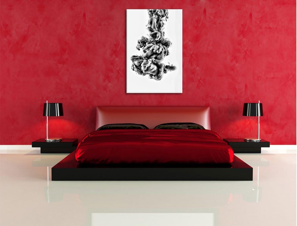 Pixxprint Monocrome, Abstrakt Art, Bunter Qualm, Format: 100x70 auf Leinwand, 100x70