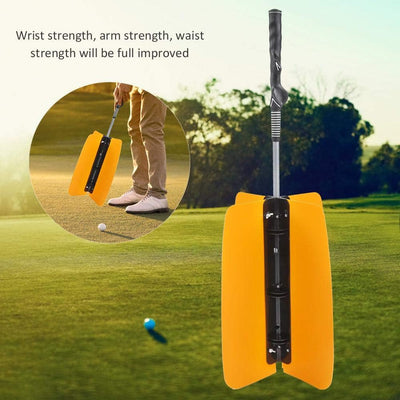 Vbestlife Golf Swing Trainer, Golf Swing Fan Trainer Swing Wind Power Training Tool Humanisierter Ru