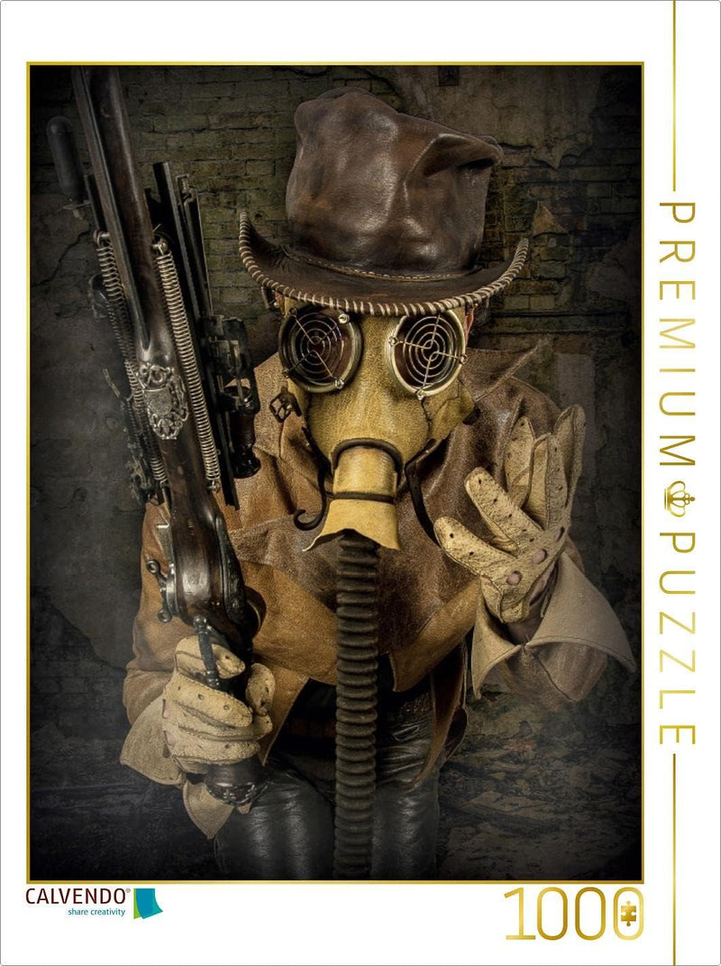 CALVENDO Puzzle Steampunk Leatherman 1000 Teile Lege-Grösse 48 x 64 cm Foto-Puzzle Bild von Steampun