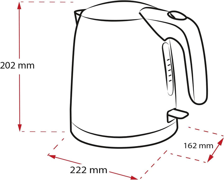 Wasserkocher - MELITTA - Prime Aqua mini, Edelstahl, Farbedition: Kupfer, 1.0 L, 2200 W, 1018-05, Ku