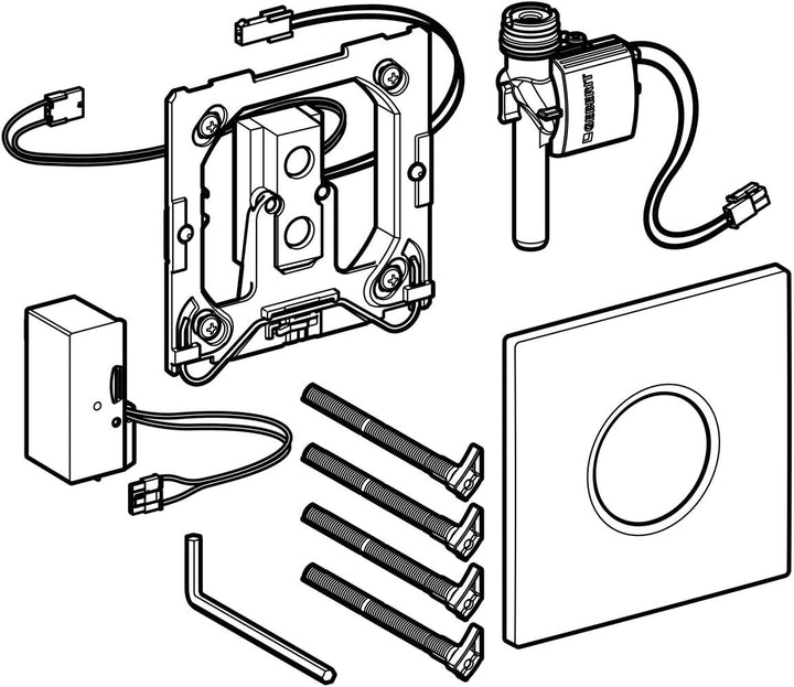 Geberit 116.021.46.5 – E-System Download Sigma01, 230 V C.A., Chrom matt