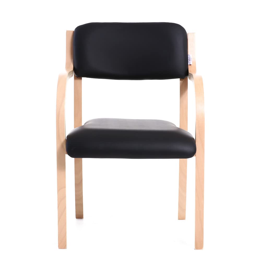 Teqler Besucherstuhl schwarz, T-135663