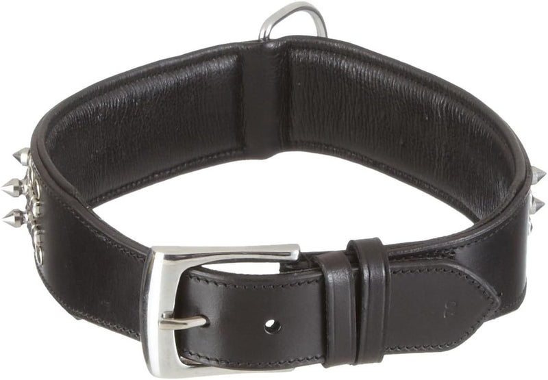 Nobby Leder Halsband DELGADO, schwarz 70 cm (60-68 cm), 50 mm, 1 Stück