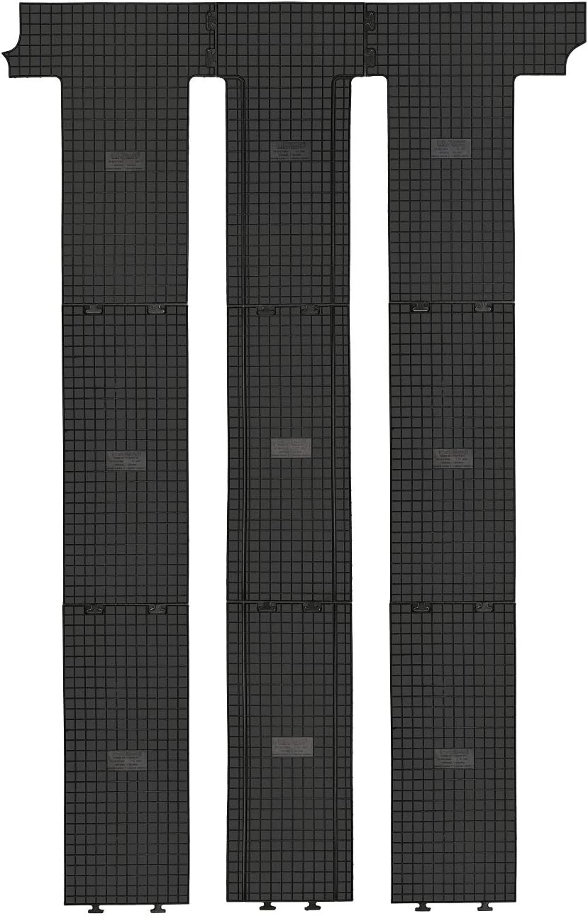 Gummi Fussmatten passend für VW T5/T6 Multivan 2./3. Sitzreihe ab 2003/ab 2015 AZUGA AZ10092580 Gumm
